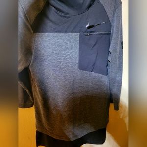 NIKE KD MVP ZONAL COOLING 3/4 SLEEVE BASKETBALL HOODIE SMALL 856087-010